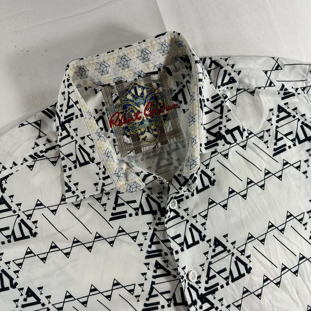 Robert Graham Triangle Geometric Print Classic Fit Sport Shirt